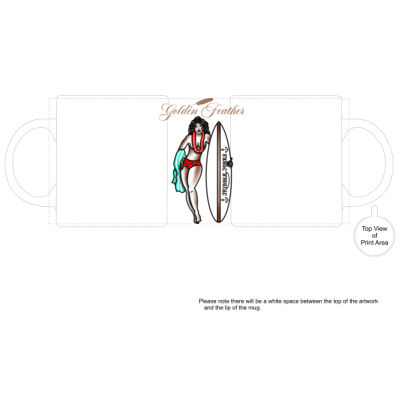Surfer Babe Mug Thumbnail